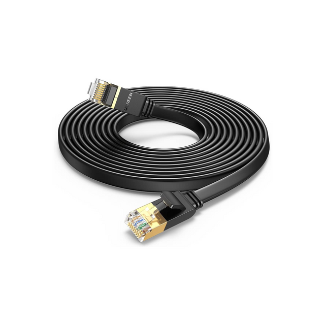 UGREEN Ethernet Cable Cat7 10M Gigabit Network Cord High-Speed Flat 10Gbps Shielded Internet Wire RJ45 Ethernet Cable Patch Compatible for Gaming PS5 PS4 PS3 Xbox Laptop Modem Router Computer