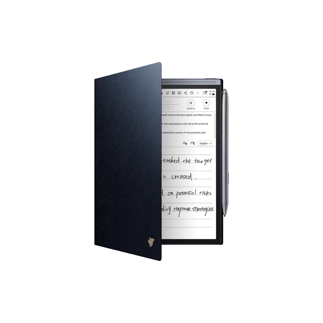 Protective Folio Case for iFLYTEK AINOTE Air2 Note-Taking Tablet 8.2", Premium PU Leather, Slim& Lightweight, Durable Cover with a Pen Clip for E-Ink Writing Tablet, Water and Dustproof, Blue