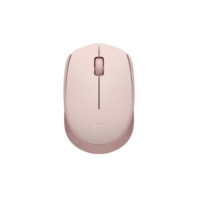 Logitech M171 Wireless Mouse for PC, Mac, Laptop, 2.4 GHz with USB Mini Receiver, Optical Tracking, 12-Months Battery Life, Ambidextrous - Rose