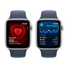 Apple Watch SE (2nd Gen, 2023) [GPS 40mm] Smartwatch with Silver Aluminum Case with Silver Sport Band S/M. Fitness & Sleep Tracker, Crash Detection, Heart Rate Monitor, Retina Display, Water Resistant