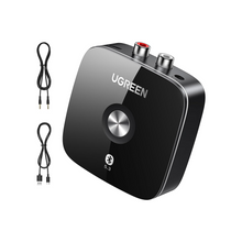 UGREEN Bluetooth Receiver 5.3, Wireless Audio Music Bluetooth Adapter for Home Car Music Streaming Sound System with 3.5mm and 2 RCA Compatible with Phones Tablets Speaker Amplifier