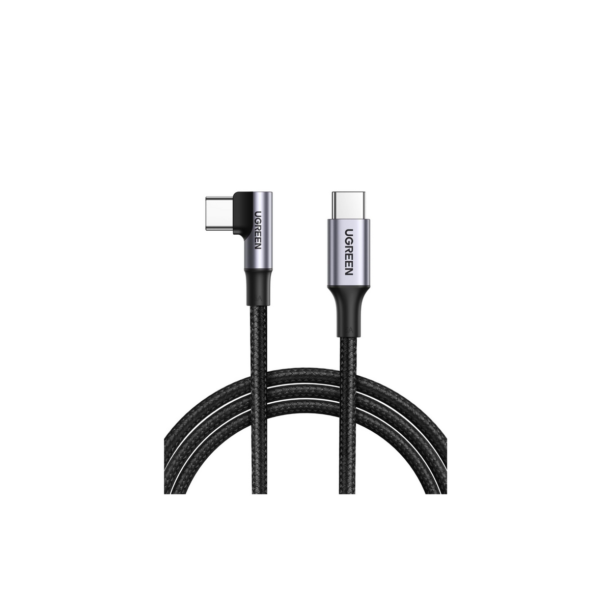 UGREEN USB C to USB C Cable Right Angle 2M 100W 5A PD Fast Charge Type 90 Degree Power Data Lead Compatible with iPhone 16 Series, MacBook Pro/Air,iPad Pro,Samsung S25/24/ultra,Huawei Lenovo Dell