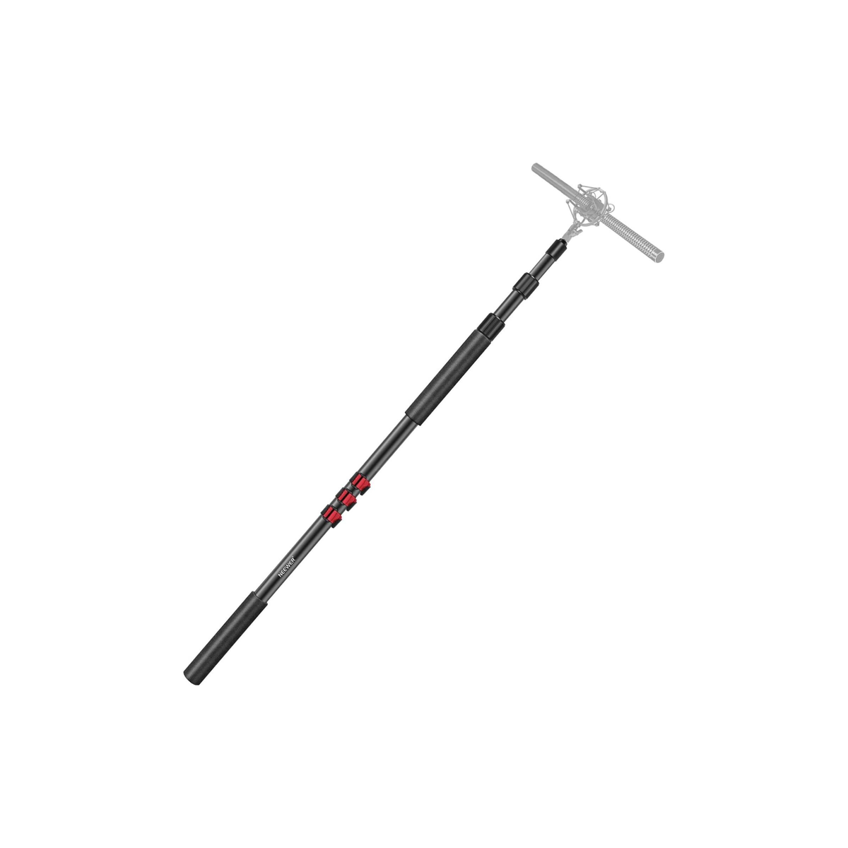 NEEWER NW-7000 Microphone Boom Arm, 3 Section Extendable Handheld Mic Arm with 3/8" & 3/8" to 5/8" Screw Adapter, 3ft to 8ft Adjustable Length,Auxiliary | NW-7000