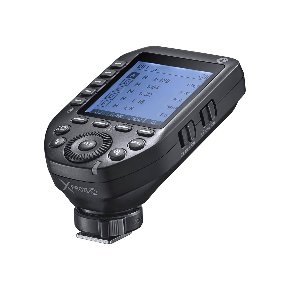 Godox XPro II C 2.4 GHz TTL Wireless Flash Trigger for Canon E TTL II, HSS to 1/8000 s, 16 Groups / 32 Channels