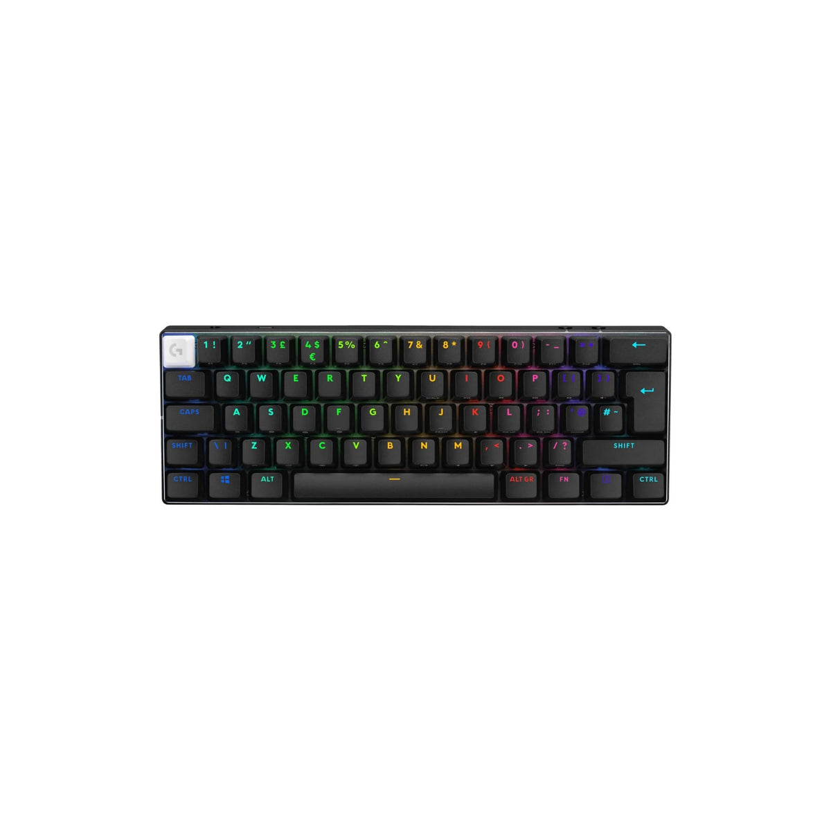 Logitech G PRO X 60 LIGHTSPEED Wireless Gaming Keyboard, Ultra Compact TKL 60% Mechanical Keyboard for Windows PC, LIGHTSYNC RGB, Dual-Shot PBT Keycaps, GX Optical Tactile Switches - Black