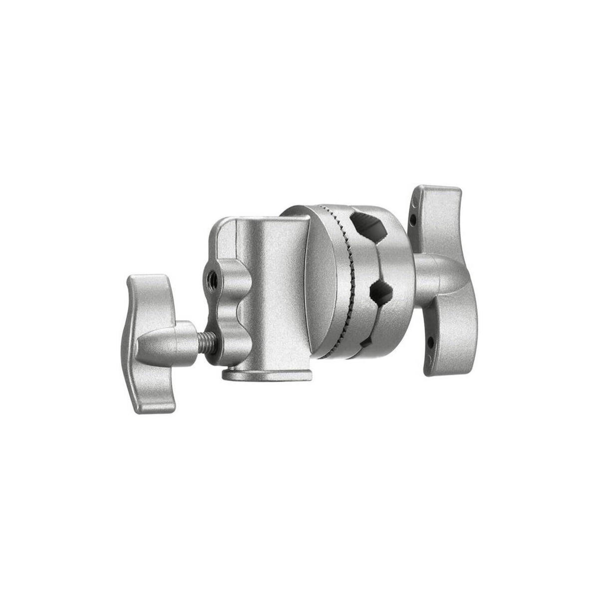 NEEWER Multifunctional Heavy Duty 2.5" Grip Head Holder Mounting Adapter for C Stand, Light Stand, Boom Arm, Photographic Equipment with 1/2, 1/4, 3/8, 5/8" Mount, Silver | AWP013372