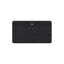 Logitech Keys-To-Go Wireless Bluetooth Keyboard For iPhone, iPad, Smartphone, Tablet, Android, Windows, Apple TV, Ultra-Thin, Ultra-Light, Short-Cut Keys, QWERTY UK Layout - Black