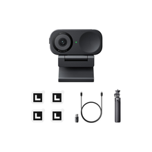 Insta360 Link 2C Tripod Bundle - 4K Webcam for PC/Mac, 1/2 Inch Sensor, Auto Framing, HDR, Micro with AI Noise Cancellation, Gesture Control for Streaming, Video Calls, Gaming