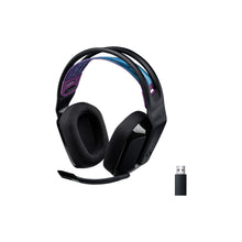 Logitech G535 LIGHTSPEED Wireless Gaming Headset - Lightweight on-ear headphones, flip to mute mic, stereo, compatible with PC, PS4, PS5, USB rechargeable - Black