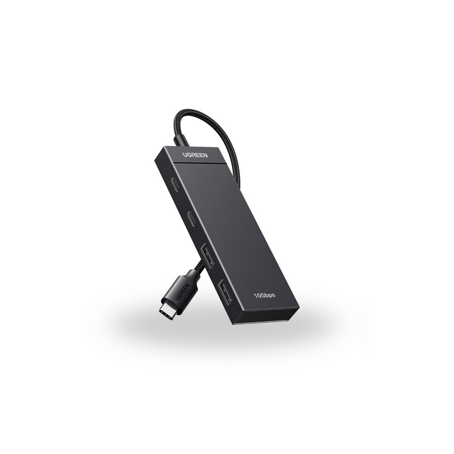 UGREEN USB C Hub 10Gbp, Type C 3.2 Ports and USB A 3.2 Ports, High-Speed Multiport Extension Hub Adapter for Laptop, Desktop PC, Xbox, PS5, Mouse, Keyboard, Flash Drive, U Disk, Printer