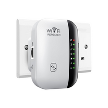 Yakiter WiFi Extender, Signal Booster Up to 5000 sq. ft and 50+ Devices, The Newest Generation, Wireless Internet Repeater, Long Range Amplifier with Ethernet Port, 1-Key Setup-1 (A)