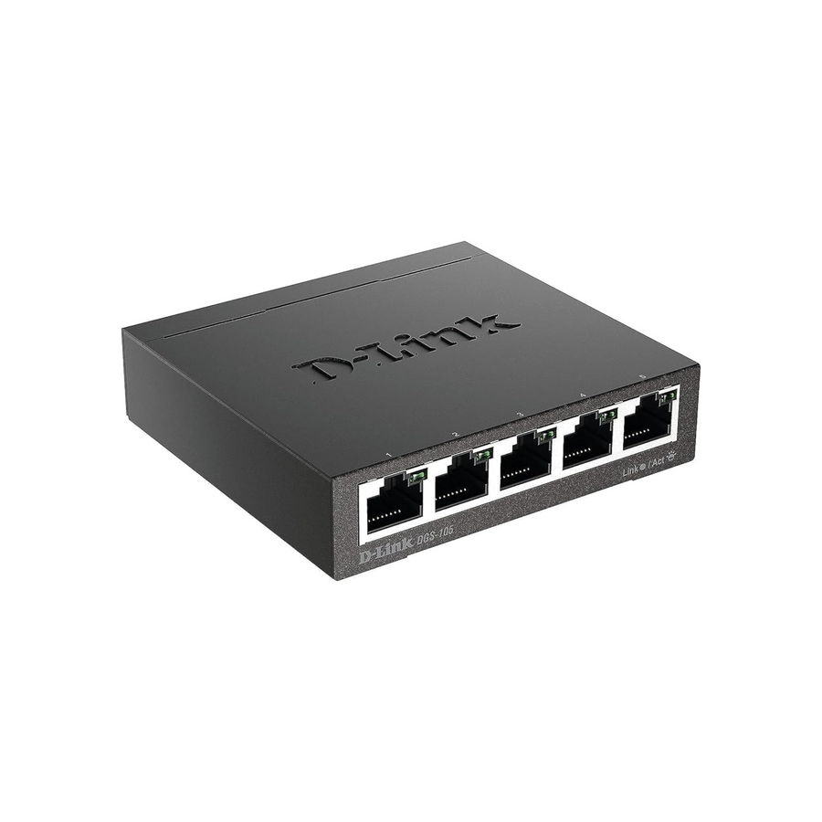 D-Link 5 Port Gigabit Unmanaged Metal Desktop Switch
