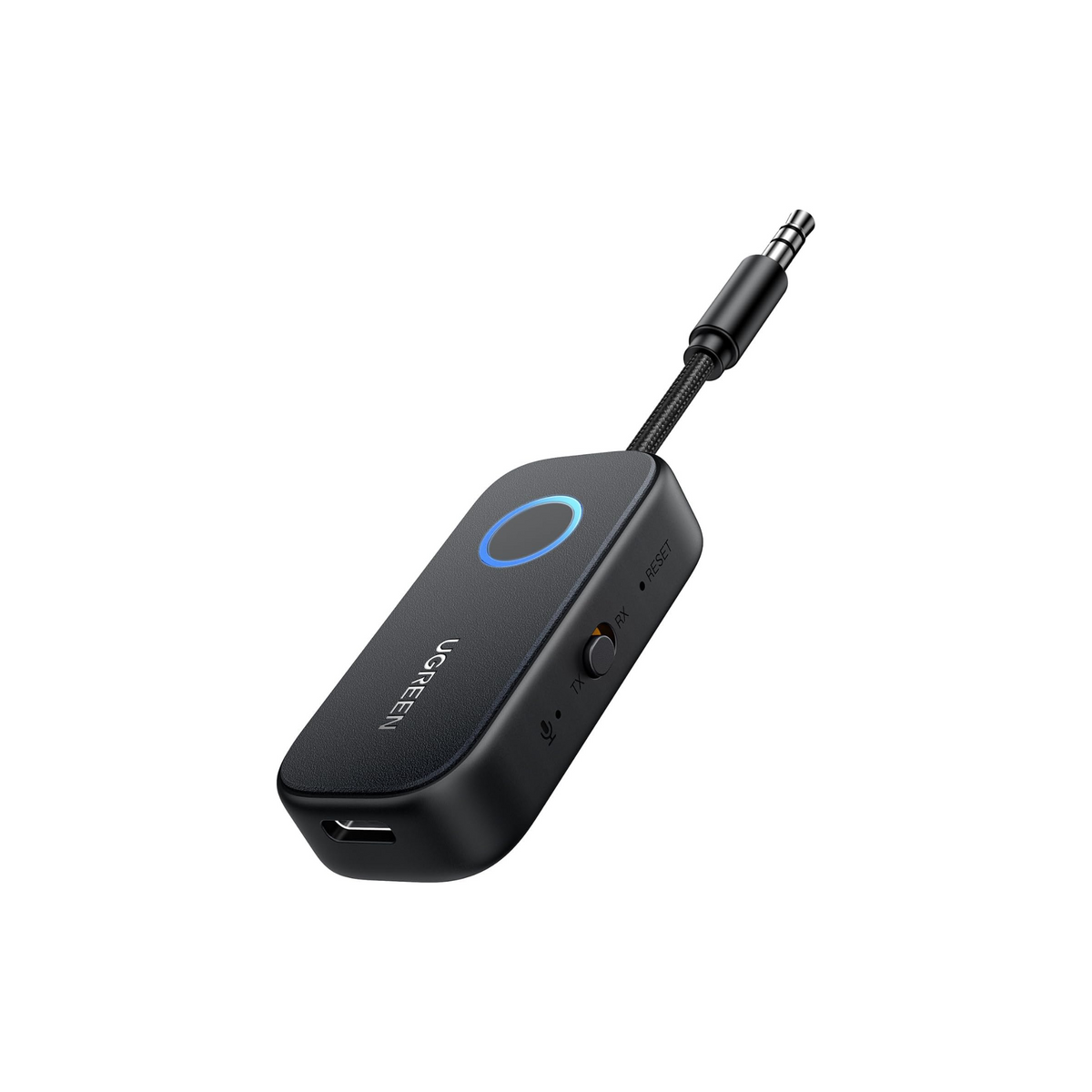 UGREEN Airplane Bluetooth Adapter 5.2, Wireless Audio Transmitter Receiver for AirPods 3.5mm Aux Airplane Bluetooth Dongle for Earbuds Headphones for Car Music Stereo, Aircraft, TV, Gym Equipment
