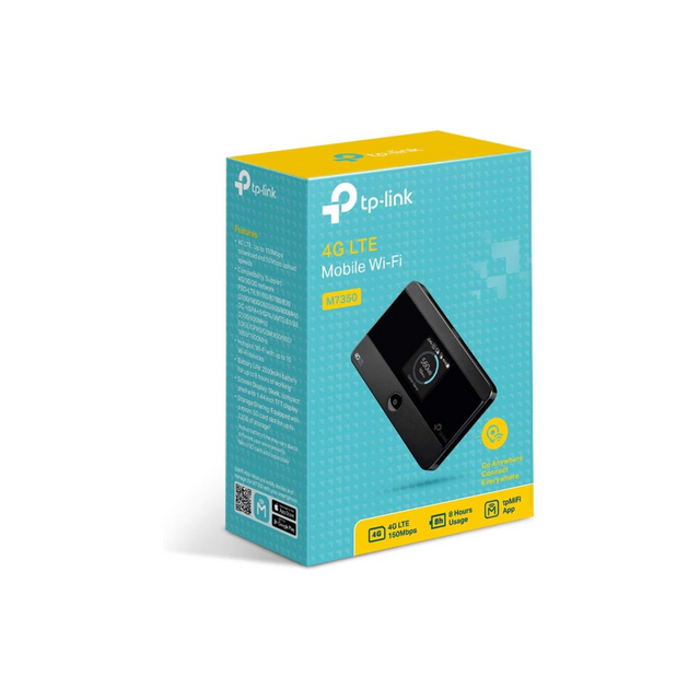 TP-Link M7350 4G Low-Cost Travel Wi-Fi, LTE-Advanced Mobile Wi-Fi Hotspot Share Dual Band Wi-Fi with Up to 10 Devices Long Lasting Battery Easy to Use