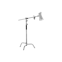 Neewer Pro 100% Stainless Steel Heavy Duty C Stand with Boom Arm - Max Height 331cm Photography Light Stand with 120cm Holding Arm, 2 Grip Head for Studio Monolight, Softbox, Reflector | AWP012553