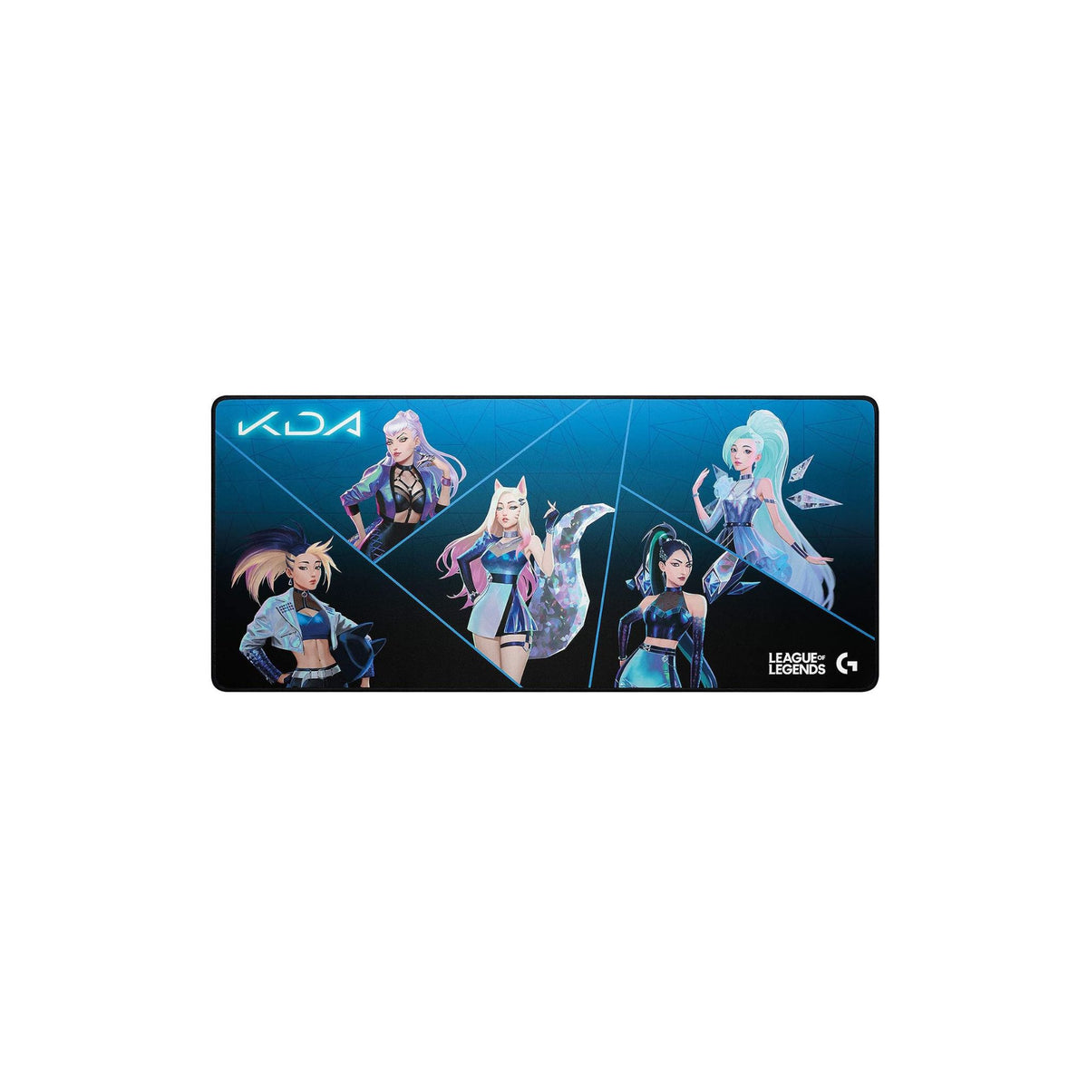 Logitech G840 Extra Large (X-Large) Gaming MoUSe Pad - Lol-Kda2.0-3 Mm Thin Pad, Stable Rubber Base