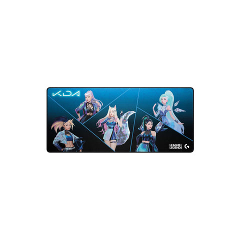 Logitech G840 Extra Large (X-Large) Gaming MoUSe Pad - Lol-Kda2.0-3 Mm Thin Pad, Stable Rubber Base