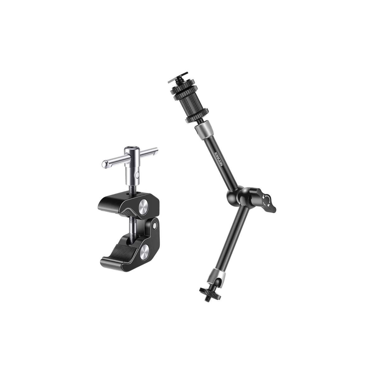Neewer Upgraded Super Clamp and 11" Adjustable Friction Power Articulating Magic Arm Compatible with SmallRig Camera Cage/Rig, Further Expansion for Monitor/LED Light/Webcam, Max Load 4.4lb/2kg, ST20