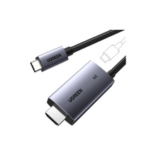 UGREEN USB C to HDMI Cable 2M with 100W PD Fast Charging Adapter 4K 60Hz Unidirectional Type C to HDMI Compatible iPhone 16/15 Series, Galaxy S24 /S23 Series, iPad Pro/Air 2024, MacBook Pro/Air