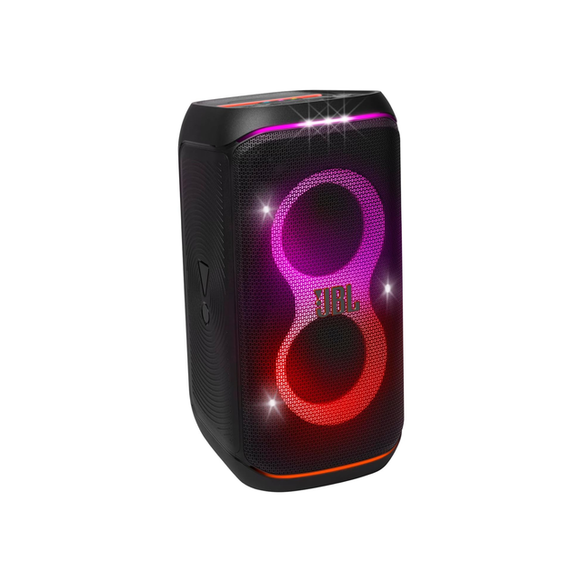 JBL Party Box Club 120 | Powerful Sound & Lightshow | Up to 12 Hours Playtime | AI Sound Boost | Multi-speaker connection by Auracast | Dual Mic & Guitar Inputs | JBLPBCLUB120UK, Black