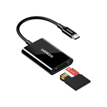 UGREEN SD Card Reader for iPhone 16/iPhone 15, 2-in-1 USB C Memory Card Adapter, 10x Faster Transfer Speed to 170MB/s, Micro SD Reader for MacBook M1, M2, iPad, Samsung, Huawei, Dell, XPS, Black