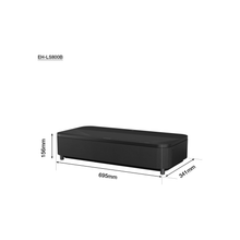 EPSON EH-LS800B Super-ultra-short-throw projector, smart laser projection TV, 4,000 lumen brightness, 2,500,000:1 contrast ratio, 3LCD technology - Black