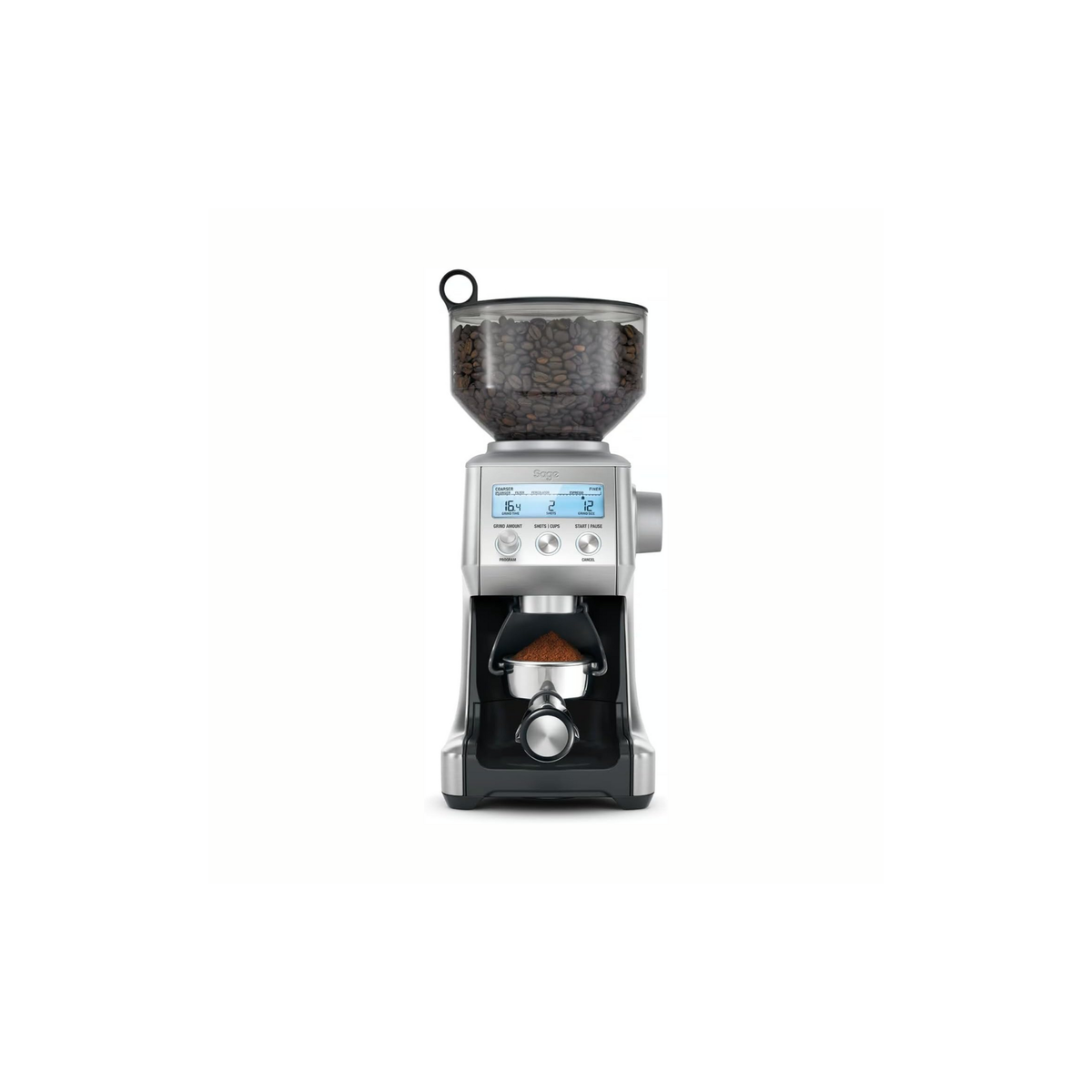 Sage - The Smart Grinder Pro - Conical Burr Coffee Grinder - with 60 grind settings, Programmable, Automatic, Brushed Stainless Steel - UAE Version, 2 Year Manufacturer Warranty