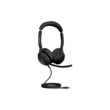 Jabra Evolve 20 Microsoft Teams Certified USB-C Stereo Corded Headset With Call Control Unit - Compact Mini USB (Black)