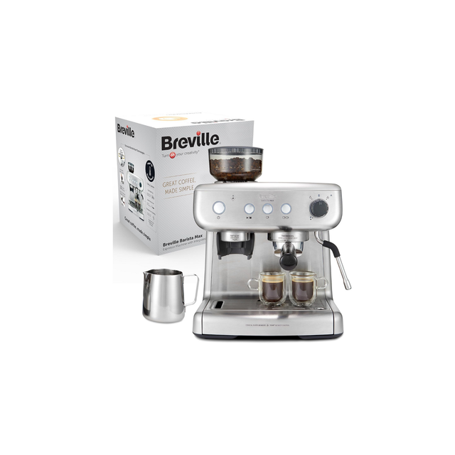 Breville Barista Max | Fully Automatic Espresso Machine | With Built-in Grinder and 15 Bar Italian Pump [VCF126X]