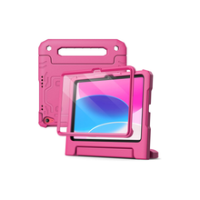 JETech Kids Case for iPad (A16) 11th/10th Generation (2025/2022) with Built-in Screen Protector, Shockproof Full-Body Handle Stand Tablet Protective Cover (Plum)