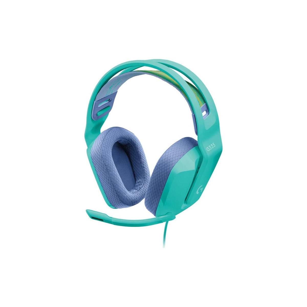 Logitech G Logitech G335 Wired Gaming Headset, with Microphone, 3.5mm Audio Jack, Comfortable Memory Foam Earpads, Lightweight, Compatible with PC, PlayStation, Xbox, Nintendo Switch - Mint