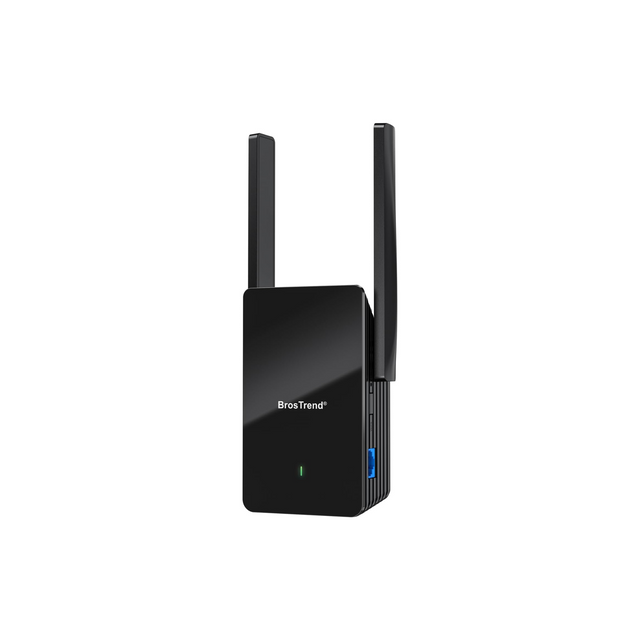 BrosTrend WiFi 6 Extender AX1500 WiFi Booster for Home Wireless Range Extender Covers Up to 2,000 sq.ft and 40 Devices, Dual Band Wireless Booster with Gigabit Ethernet Port Works with Any Routers