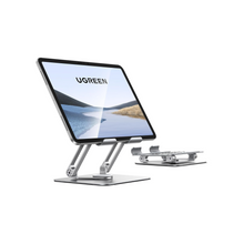 UGREEN iPad Stand 360° Rotation Stable Dual Rod Adjustable Tablet Stand for Desk Tablet Holder Mobile Phone Holder Compatible with iPad Pro/Air Galaxy Tab/iPhone 16, S25 Ultra, All 4-13'' Devices