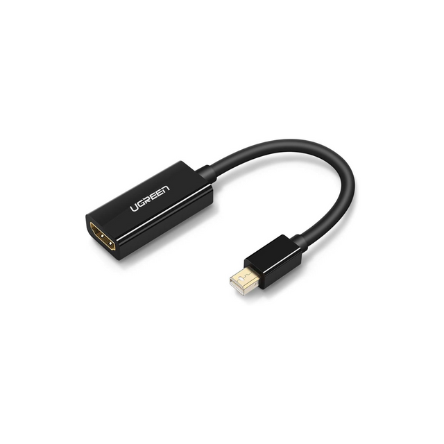 UGREEN Mini DisplayPort to HDMI Adapter Male to Female Thunderbolt 2.0 to HDMI Adapter Compatible for Apple MacBook Pro MacBook Air, Microsoft Surface Pro 4 3, Google Chromebook - Black