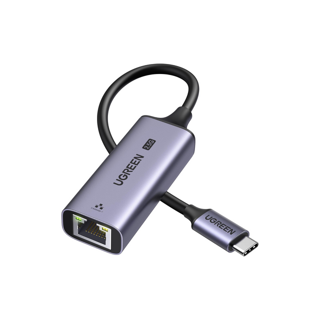 UGREEN USB C to Ethernet Adapter 2.5G, Ethernet Adapter for Laptop, Aluminum, Type C(Thunderbolt 4/3) to Rj45 Network Internet LAN, Compatible for MacBook Air/Pro, XPS, iPhone 16/Plus/Pro/Max