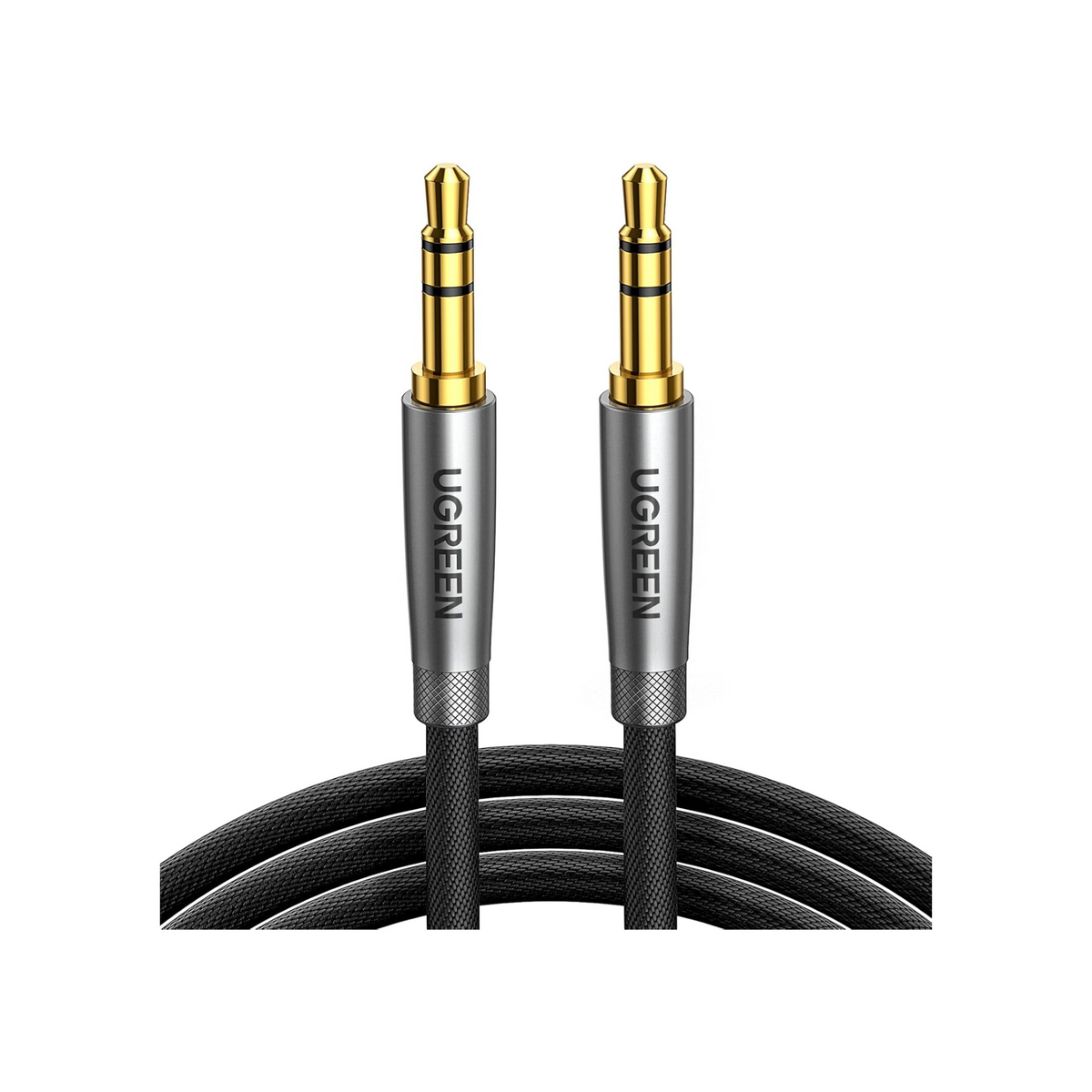 UGREEN 3.5mm Audio Cable 1M Aux Cable Braided Male to Male Stereo Auxiliary Aux Jack Compatible for iPhone, iPad, Samsung Smartphones, Tablets Car Home Stereos, Beats Bose Sony Headphones Speaker