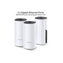 TP-Link Deco M4 Whole Home Mesh Wi-Fi System, Up to 4000 sq ft Coverage, Qualcomm CPU, Dual-Band AC1200 with Gigabit Ports, Compatible with Amazon Echo/Alexa, Parent Control, Pack of 3