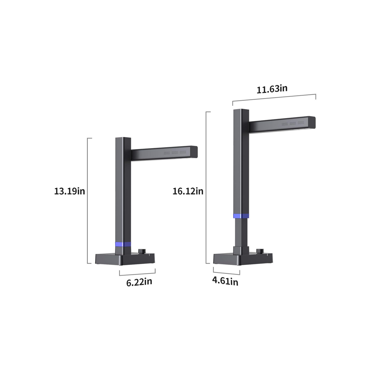 CZUR Shine Ultra Pro 24MP Document Scanner, USB Book Scanner, Portable Document Camera, A3 Large Format Book Scanner, Adjustable Height, Max DPI 440, for Windows & Mac