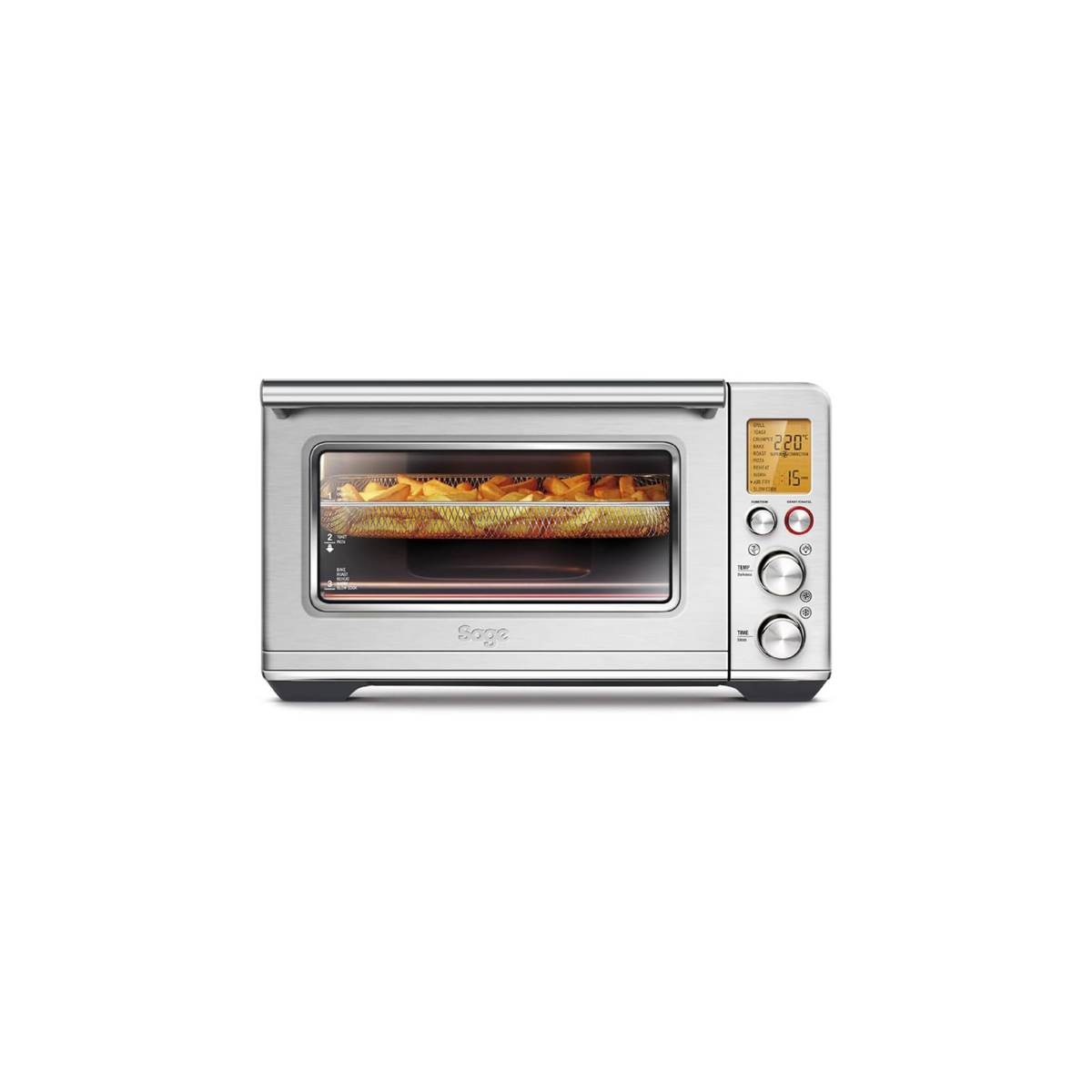 Sage - The Smart Oven Air Fryer - Toasts, Grills, Bakes, Roasts, Airfries, Reheats and Slow Cooks, Brushed Stainless Steel - UAE Version, 2 Year Manufacturer Warranty