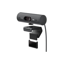 Logitech Brio 500 Full HD Webcam with Auto Light Correction,Show Mode, Dual Noise Reduction Mics, Privacy Cover, Works Microsoft Teams, Google Meet, Zoom, USB-C Cable - Graphite