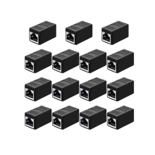 15 Pieces RJ45 Coupler, Ethernet Extension Adapter for Cat7/Cat6/Cat5e/Cat5
