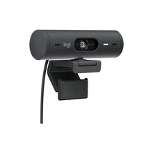 Logitech Brio 500 Full HD Webcam with Auto Light Correction,Show Mode, Dual Noise Reduction Mics, Privacy Cover, Works Microsoft Teams, Google Meet, Zoom, USB-C Cable - Graphite