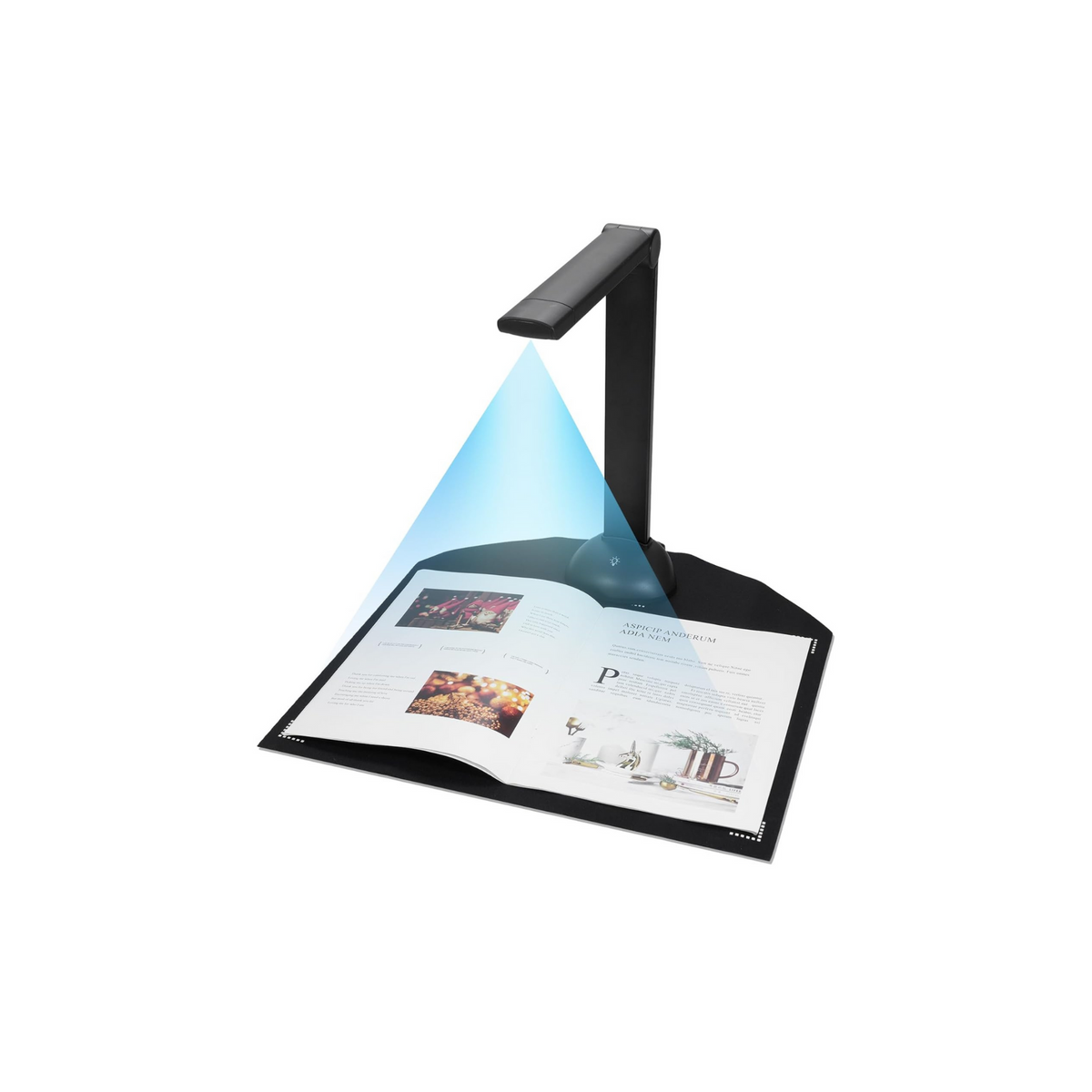 Labymos Document Camera Book Scanner A3 A4 Size with LED Fill Light HD 16 Mega-pixels High Speed Scanning Support Multi-Language OCR Software USB Port Compatible with Windows for ID Cards Passport Bo