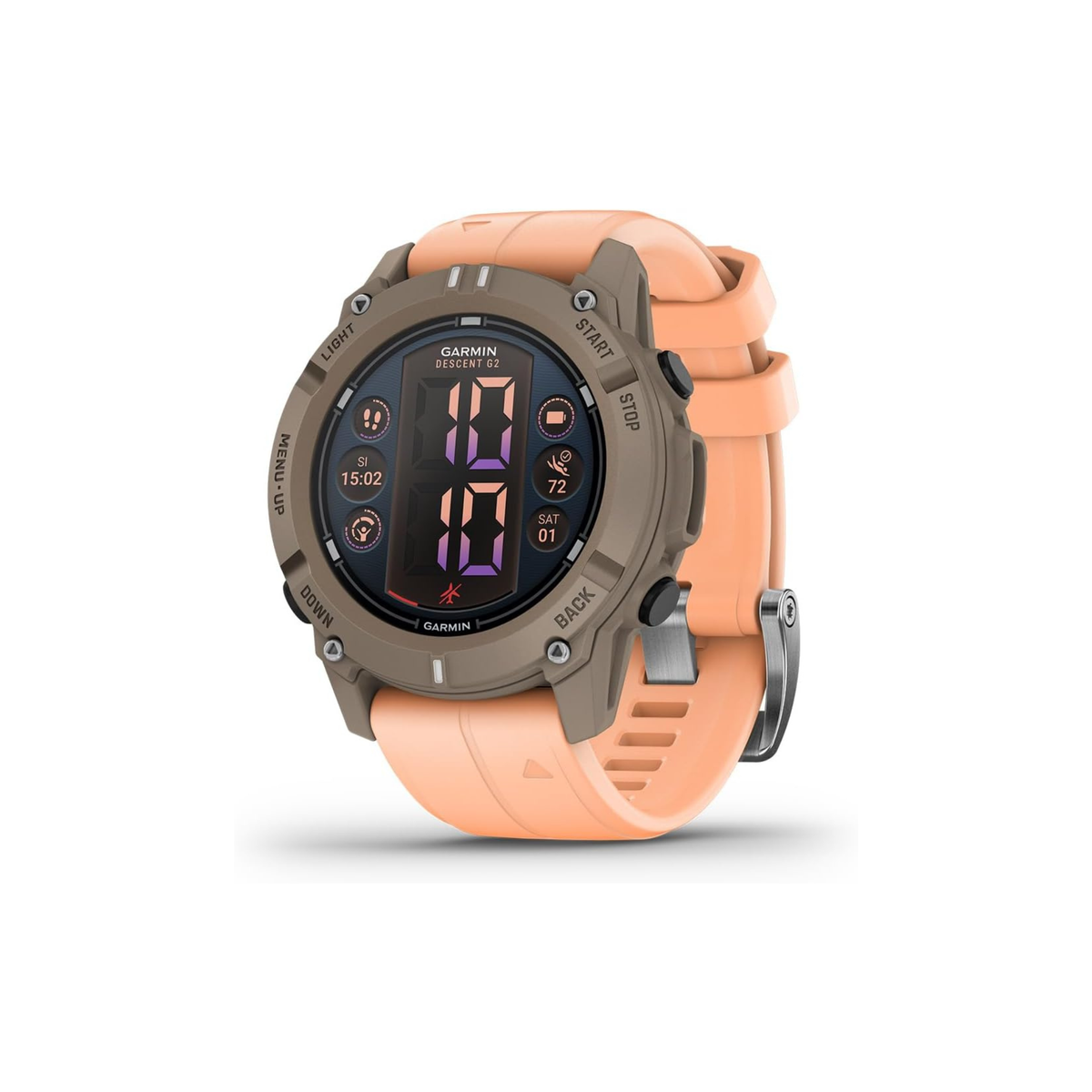 GARMIN Descent G2 Dive Computer Smartwatch, Pink, AMOLED Touchscreen Display, 10-Day Battery Life, Multiple Dive Modes