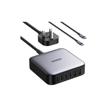 UGREEN Nexode Set 200W Fast USB C Charger 2M UK Plug Cord Station Multi-Function 6 in 1 GaN Charge Power Adapter Wall Plug with 1M 100W Cable for MacBook Pro/Air, iPhone 16, iPad Pro, Galaxy S25U etc