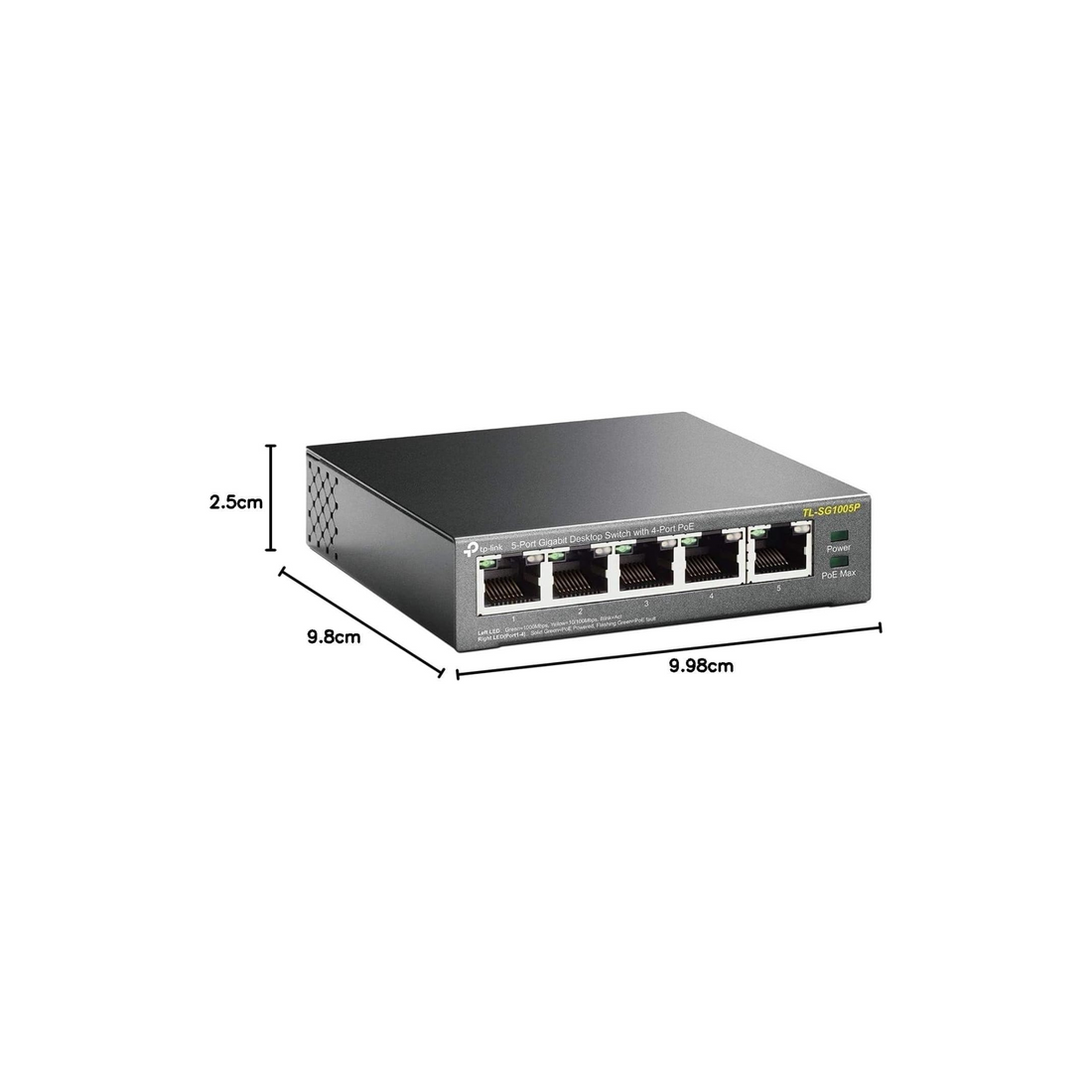 TP-Link 5-Port Gigabit Desktop PoE Switch with 4-Port PoE+