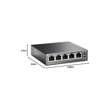 TP-Link 5-Port Gigabit Desktop PoE Switch with 4-Port PoE+, 65 W for all PoE ports, Metal Casing, Plug and Play, Ideal for IP Surveillance and Access Point(TL-SG1005P)