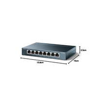 TP-Link 8 Port Gigabit Ethernet Network Switch - Ethernet Splitter | Plug & Play | Fanless | Sturdy Metal w/Shielded Ports | Traffic Optimization | Unmanaged | Limited Lifetime Protection (TL-SG108)
