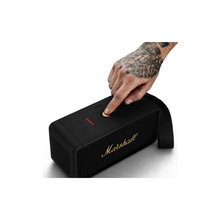 Marshall Middleton Bluetooth Portable Speaker for Outdoor Adventures, 20+ hours of Wireless playtime, water resistant IP67 50W - Black and Brass