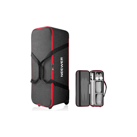 Neewer Trolley for Photo Studio Equipment, 30 x 11 x 11 Inches, 77 x 28 x 27 cm, Tripod Roll Bag with Wheels/Straps/Padded Compartment/Handle for Light Stands, Flashes, Photo Accessories, PB005